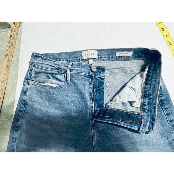 Frame Denim Le High Rise flare jeans size 30 Light Wash - Picture 15 of 16